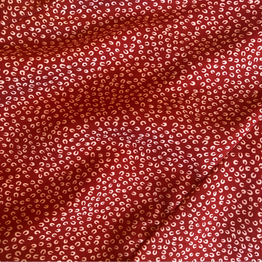 Castana Rust Red Print Button-Up Dress - Picture 3 of 10